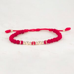 PULSERA TEJIDA NEO RAYADO-NEO 6MM ARGOLLA X 5MM